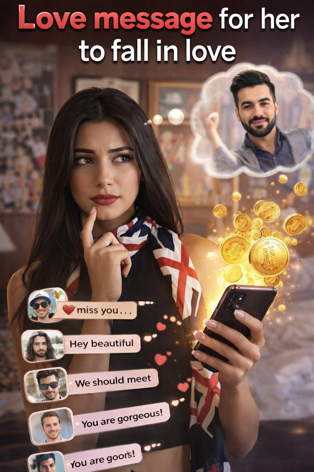 love message for her to fall in love