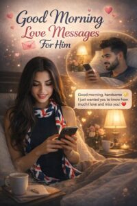 Good morning love messages for him